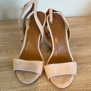 H by Halston Nude Strappy Heels